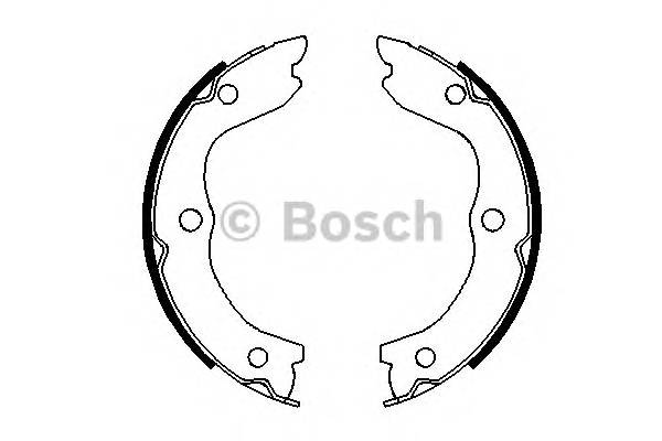BOSCH 0 986 487 698 Комплект гальмівних колодо... BOSCH 0 986 487 698 Комплект гальмівних колодо...