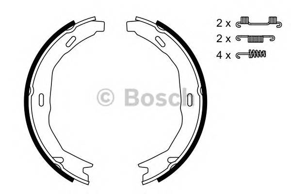 BOSCH 0 986 487 723 Комплект тормозных колодок