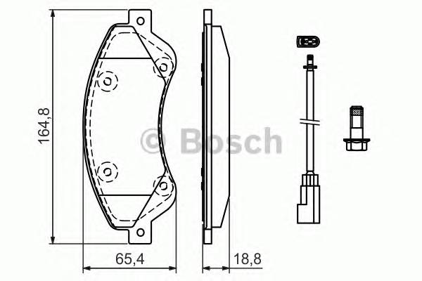 BOSCH 0 986 494 236 Комплект тормозных колодок