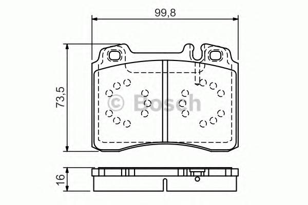 BOSCH 0986495057 Тормозные колодки дисковые BOSCH 0986495057 Тормозные колодки дисковые