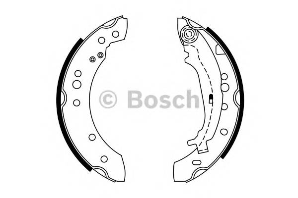 BOSCH 0 986 487 746 Комплект гальмівних колодо... BOSCH 0 986 487 746 Комплект гальмівних колодо...