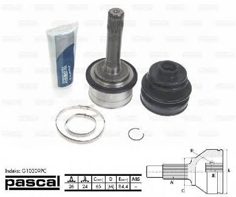 PASCAL G10309PC Шарнирный комплект, привод