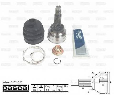 PASCAL G10343PC Шарнирный комплект, привод... PASCAL G10343PC Шарнирный комплект, привод...