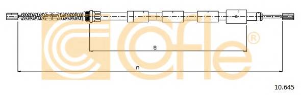 COFLE 10.645 Трос стояночного гальма