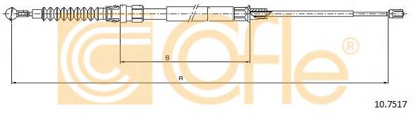 COFLE 10.7517 Трос стояночного гальма