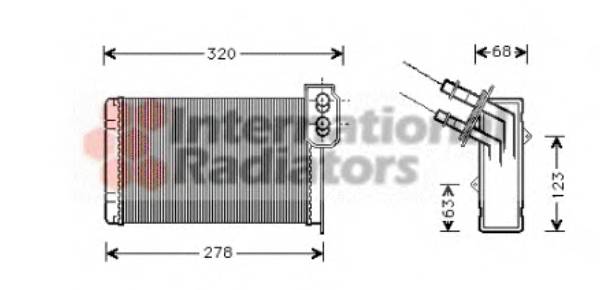 VAN WEZEL 43006048 Теплообмінник, опалення са...