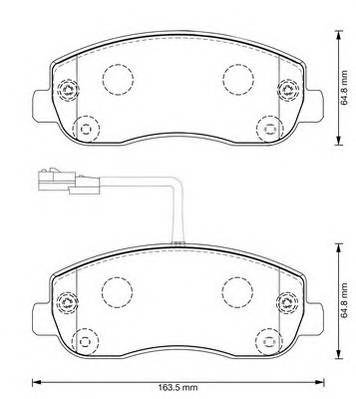 JURID 573357J Комплект тормозных колодок...