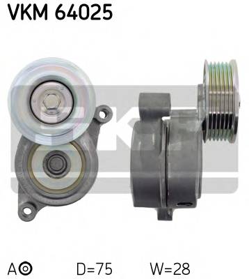 SKF VKM 64025 Натяжной ролик, поликлинов... SKF VKM 64025 Натяжной ролик, поликлинов...