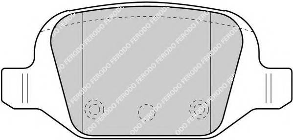 FERODO FDB1324 Комплект тормозных колодок