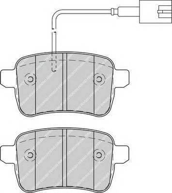 FERODO FDB4308 Комплект тормозных колодок
