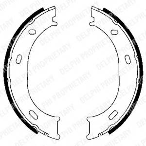 DELPHI LS1905 Комплект тормозных колодок