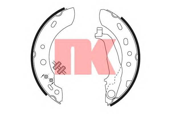 NK 2722687 Комплект гальмівних колодо... NK 2722687 Комплект гальмівних колодо...
