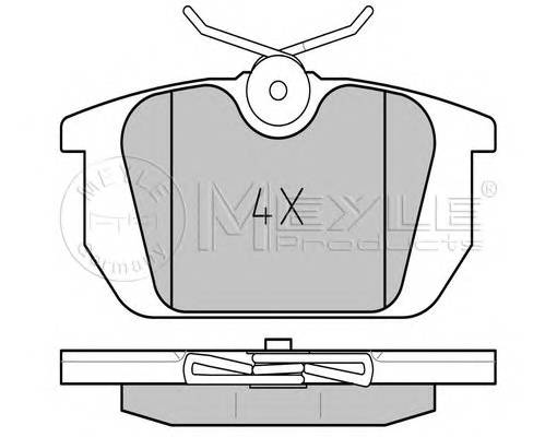 MEYLE 025 211 0314 Комплект тормозных колодок