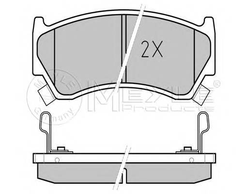 MEYLE 025 230 0415/W Комплект гальмівних колодо...