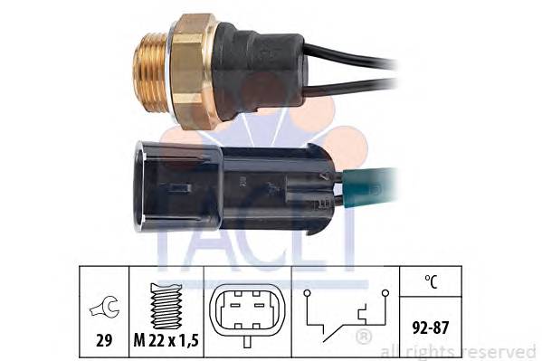 FACET 7.5101 Термовыключатель, вентилят...