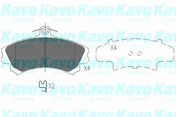 KAVO PARTS KBP-5507 Комплект тормозных колодок