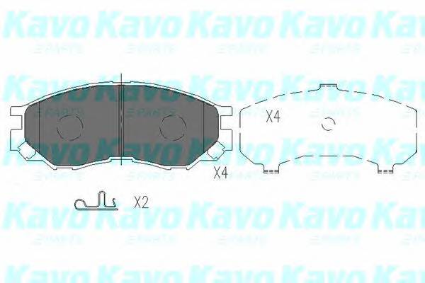 KAVO PARTS KBP-5508 Комплект гальмівних колодо... KAVO PARTS KBP-5508 Комплект гальмівних колодо...