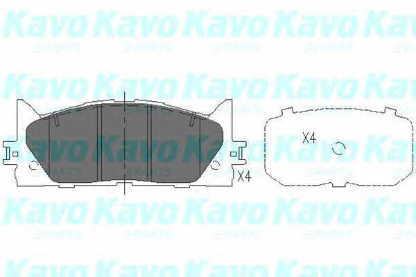 KAVO PARTS KBP-9087 Комплект тормозных колодок... KAVO PARTS KBP-9087 Комплект тормозных колодок...