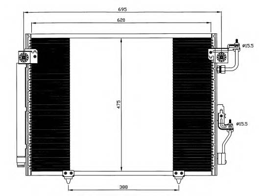 NRF 35619 Конденсатор, кондиционер NRF 35619 Конденсатор, кондиционер