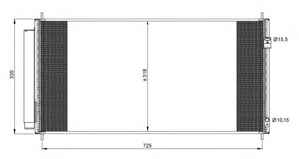 NRF 35943 Конденсатор, кондиционер