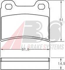A.B.S. 36814 Комплект тормозных колодок