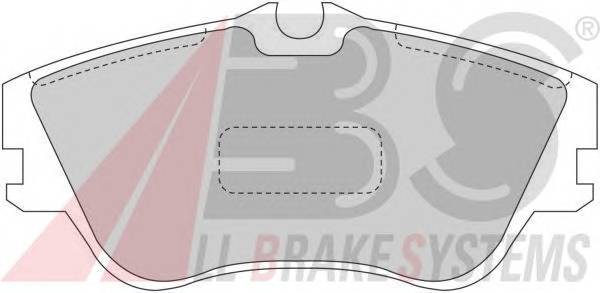 A.B.S. 36876 Комплект тормозных колодок...