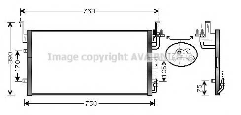 AVA QUALITY COOLING HY5083 Конденсатор, кондиционер AVA QUALITY COOLING HY5083 Конденсатор, кондиционер