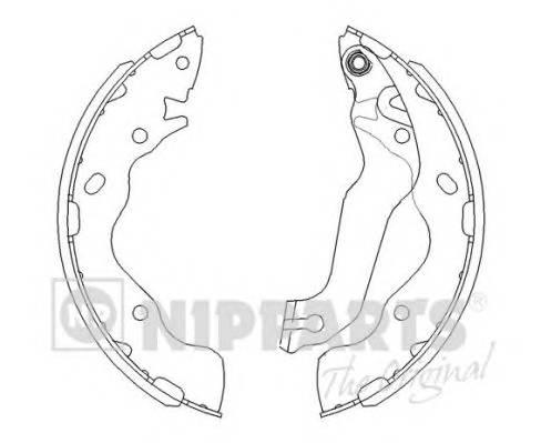 NIPPARTS J3500525 Комплект гальмівних колодо... NIPPARTS J3500525 Комплект гальмівних колодо...