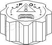 TOPRAN 720 173 Крышка, резервуар охлаждаю