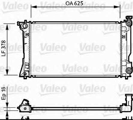 VALEO 734712 Радиатор, охлаждение двига... VALEO 734712 Радиатор, охлаждение двига...