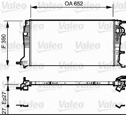 VALEO 735182 Радиатор, охлаждение двига... VALEO 735182 Радиатор, охлаждение двига...