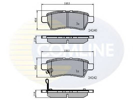 COMLINE CBP31518 Комплект тормозных колодок... COMLINE CBP31518 Комплект тормозных колодок...