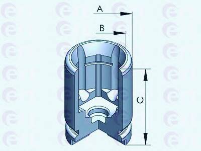 ERT 150757-C Поршень, корпус скобы тормо...
