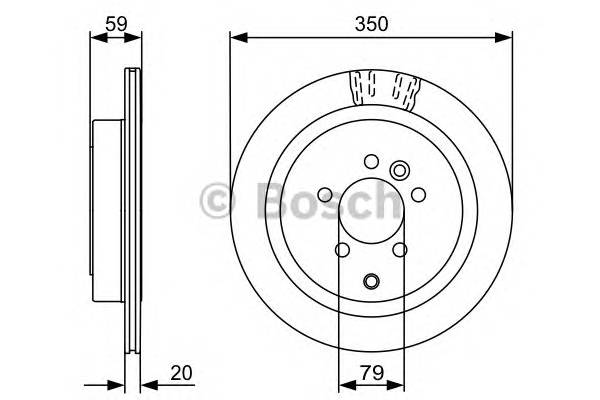 BOSCH 0 986 479 492 Тормозной диск BOSCH 0 986 479 492 Тормозной диск