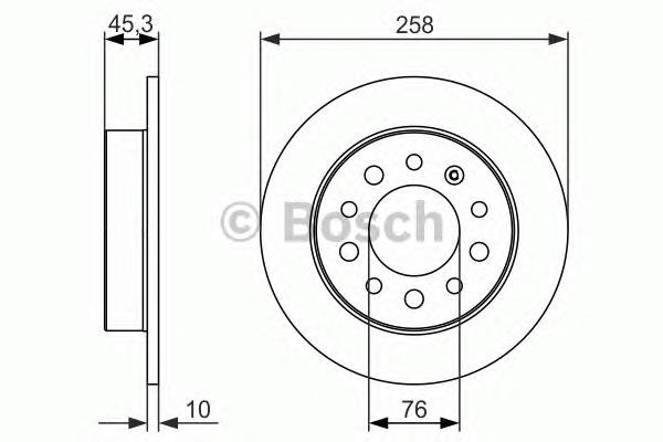 BOSCH 0 986 479 697 Тормозной диск BOSCH 0 986 479 697 Тормозной диск