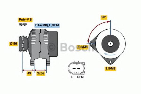 BOSCH 0 124 325 003 Генератор