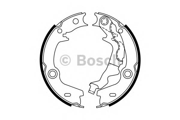 BOSCH 0 986 487 761 Комплект гальмівних колодо...