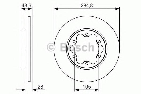 BOSCH 0 986 479 R27 Тормозной диск BOSCH 0 986 479 R27 Тормозной диск