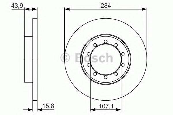 BOSCH 0 986 479 A34 Тормозной диск BOSCH 0 986 479 A34 Тормозной диск