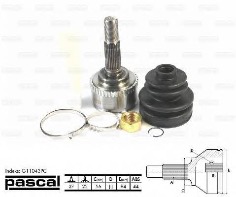 PASCAL G11043PC Шарнірний комплект, привод...