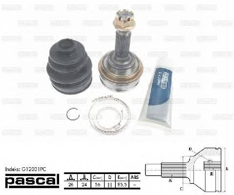 PASCAL G12031PC Шарнирный комплект, привод... PASCAL G12031PC Шарнирный комплект, привод...