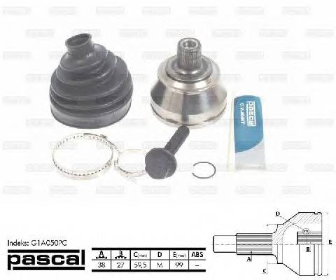 PASCAL G1A050PC Шарнирный комплект, привод