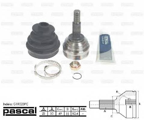 PASCAL G1R023PC Шарнірний комплект, привод... PASCAL G1R023PC Шарнірний комплект, привод...