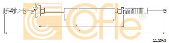 COFLE 11.1963 Трос педалi акселератора