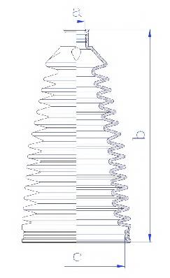SPIDAN 84265 Пильник рульового механізм