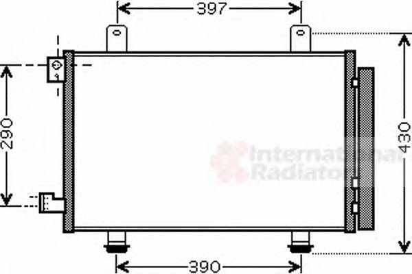 VAN WEZEL 52005090 Конденсатор, кондиціонер VAN WEZEL 52005090 Конденсатор, кондиціонер