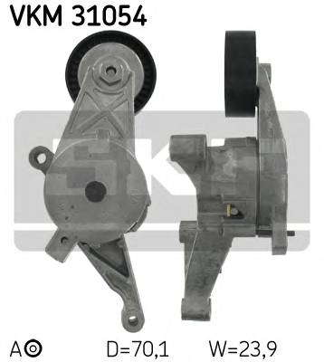 SKF VKM 31054 Натяжной ролик, поликлинов