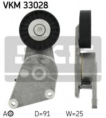 SKF VKM 33028 Натяжной ролик, поликлинов