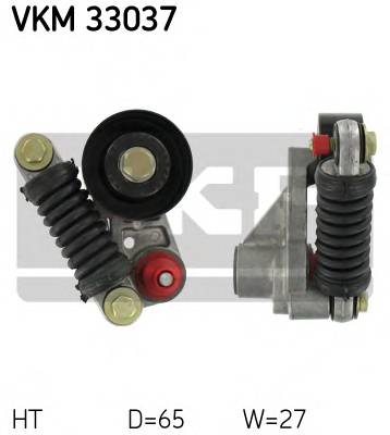 SKF VKM 33037 Натяжной ролик, поликлинов�