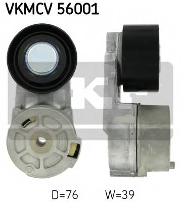 SKF VKMCV 56001 Натяжний ролик, поліклінов...